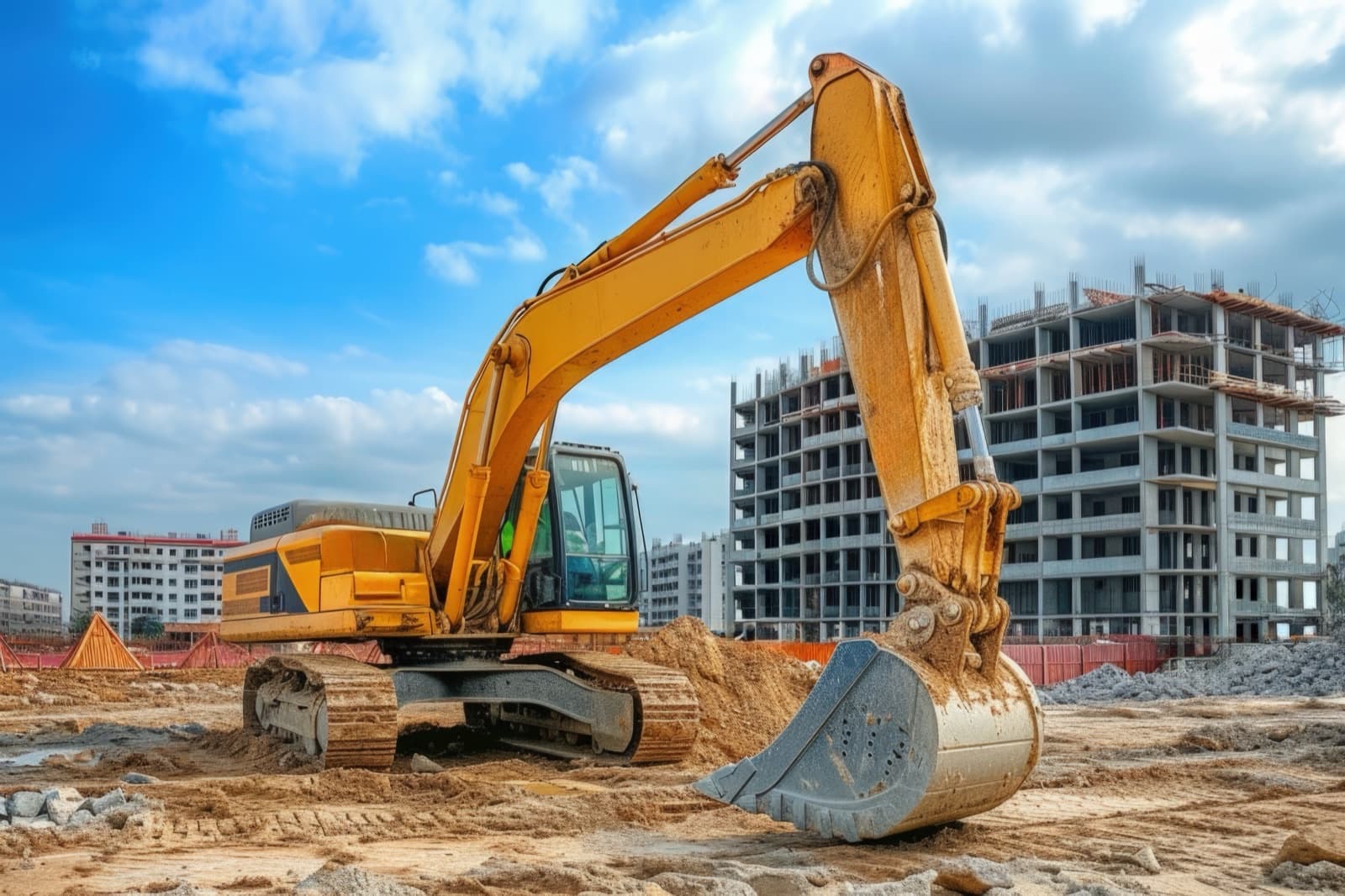 GPS-tracked heavy equipment