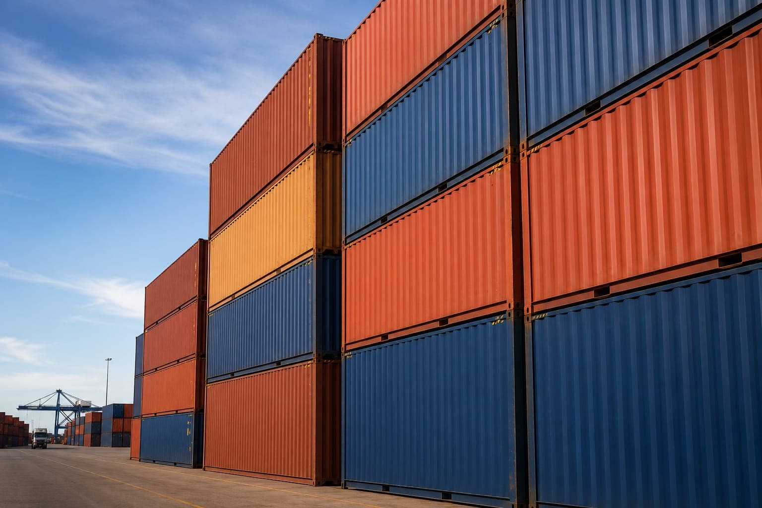 GPS-tracked shipping container