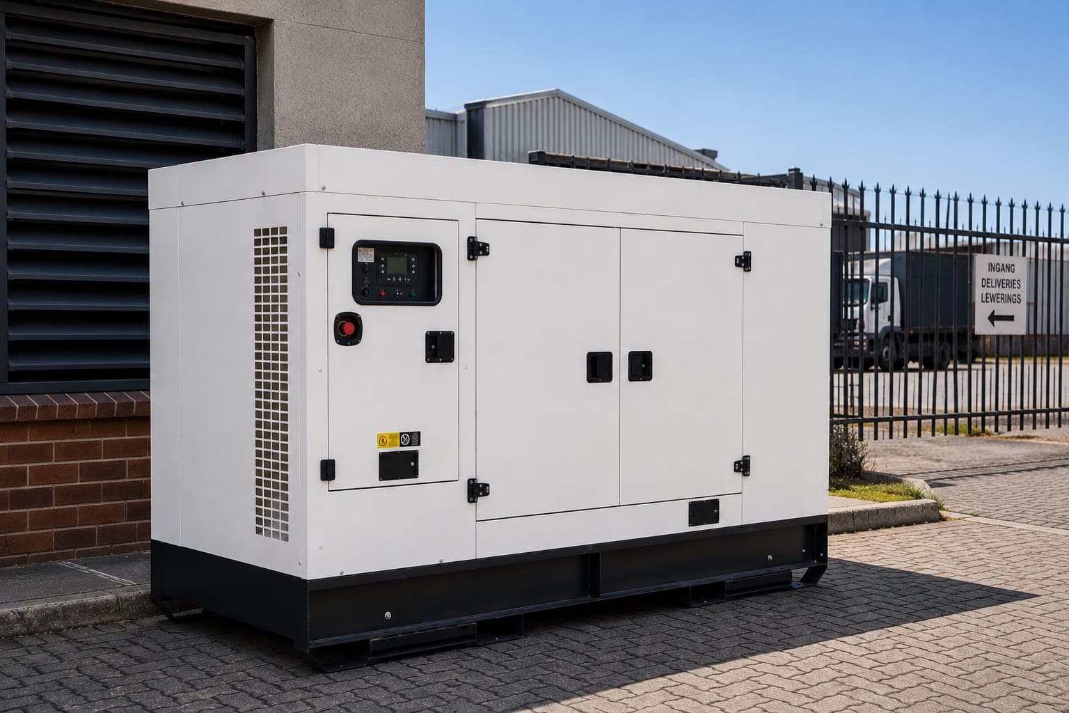 GPS-tracked industrial generator